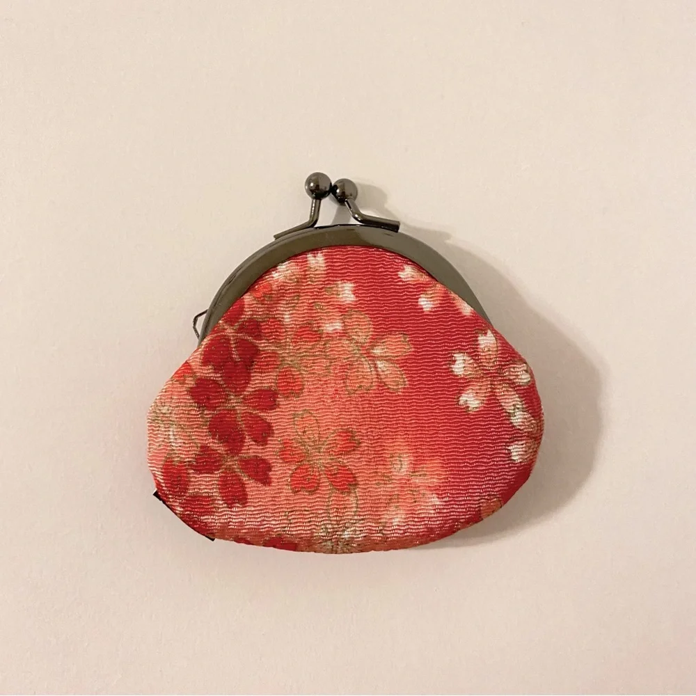 (NWOT) Japanese Sakura Cherry Blossom Mini Coin Purse